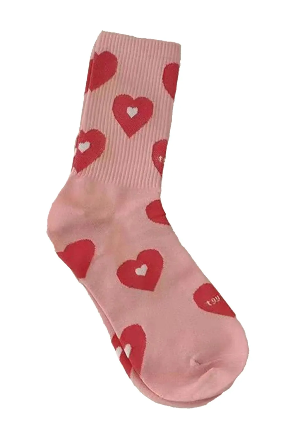 Sweetheart Print High Ankle Socks | PRE ORDER