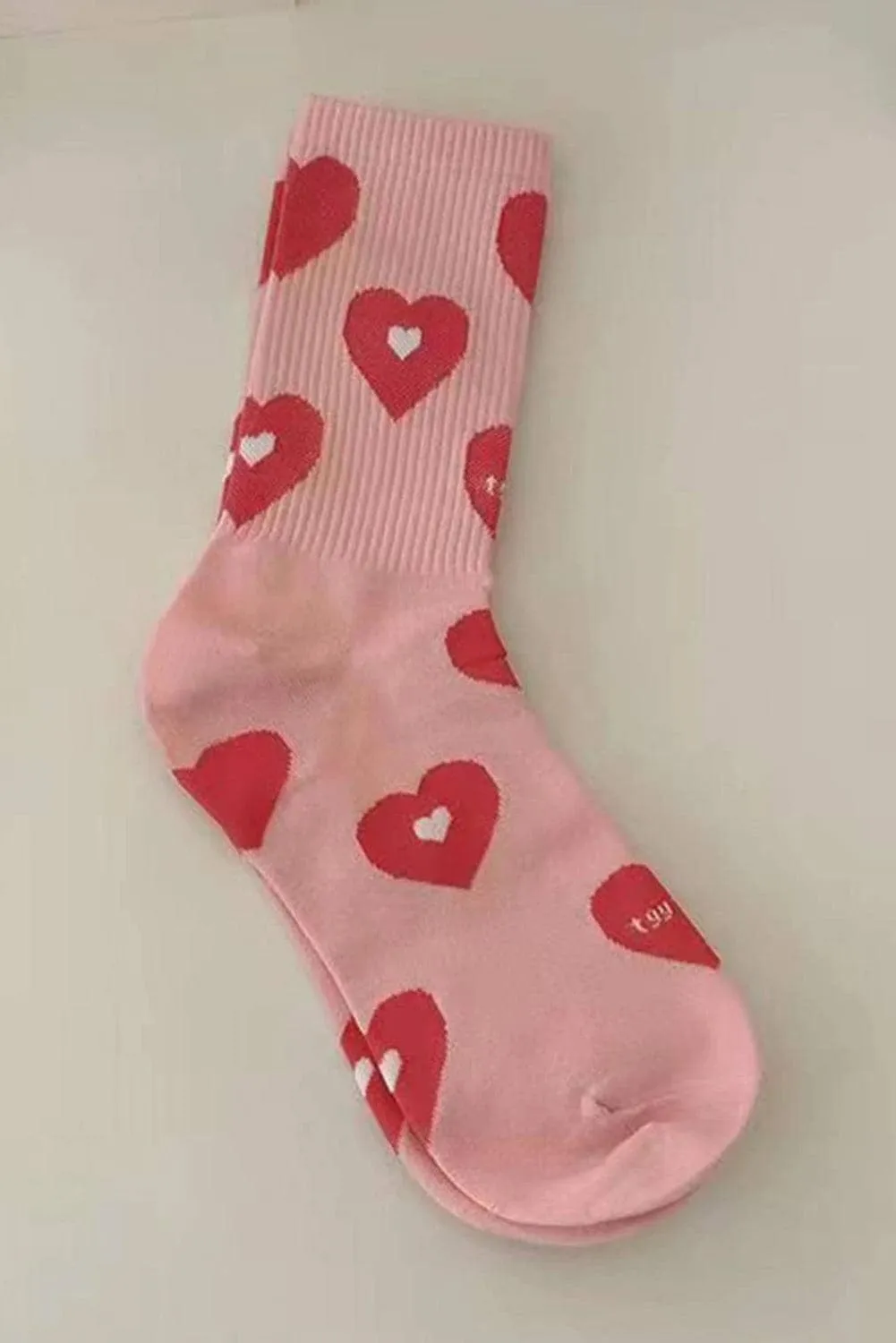 Sweetheart Print High Ankle Socks | PRE ORDER