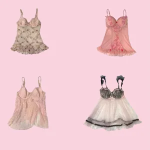 Sweetly Vintage: Pink Babydoll Charm (GRV-8-002)