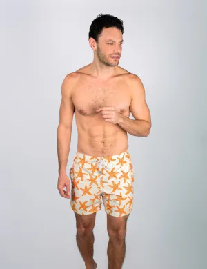 Swim Short Estrelas Bege