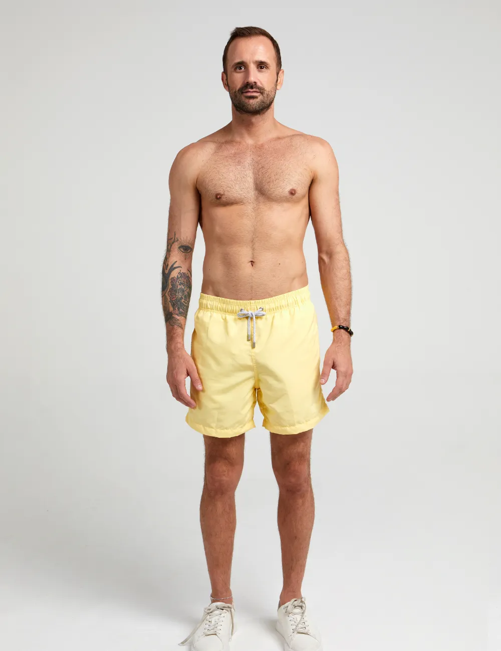 Swim Short Liso Amarelo Claro