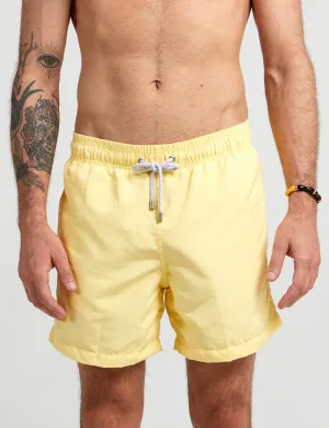 Swim Short Liso Amarelo Claro