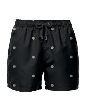 Swim Short Margaridas Mini - Preto