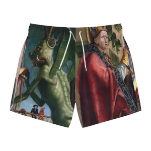 Swim Trunks AL BLUE DESIGNED ART GOOD EVIL