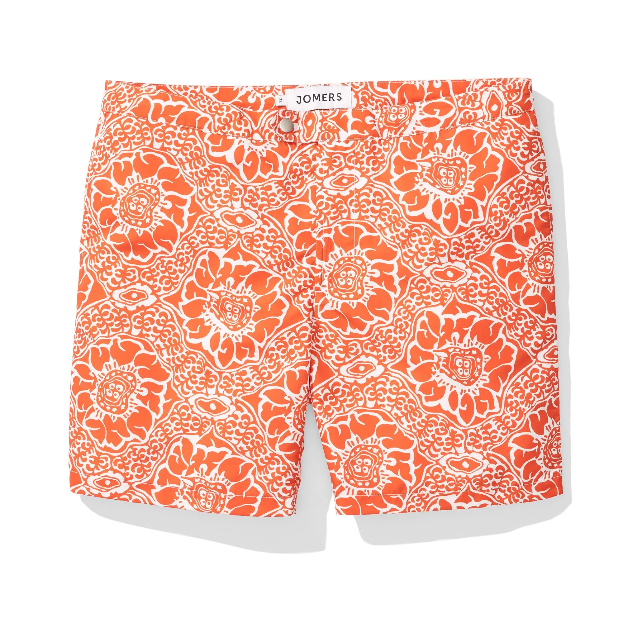 Swim Trunks - Orange Paisley