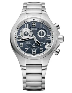 Swiss Army Mens Base Camp Chrono - Slate Dial - Stainless Steel - Luminous