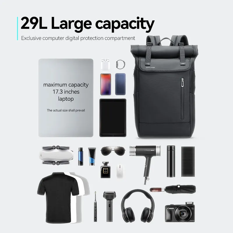 Switch: Large Capacity Daily Business Travel Multifunctional Backpack 29L