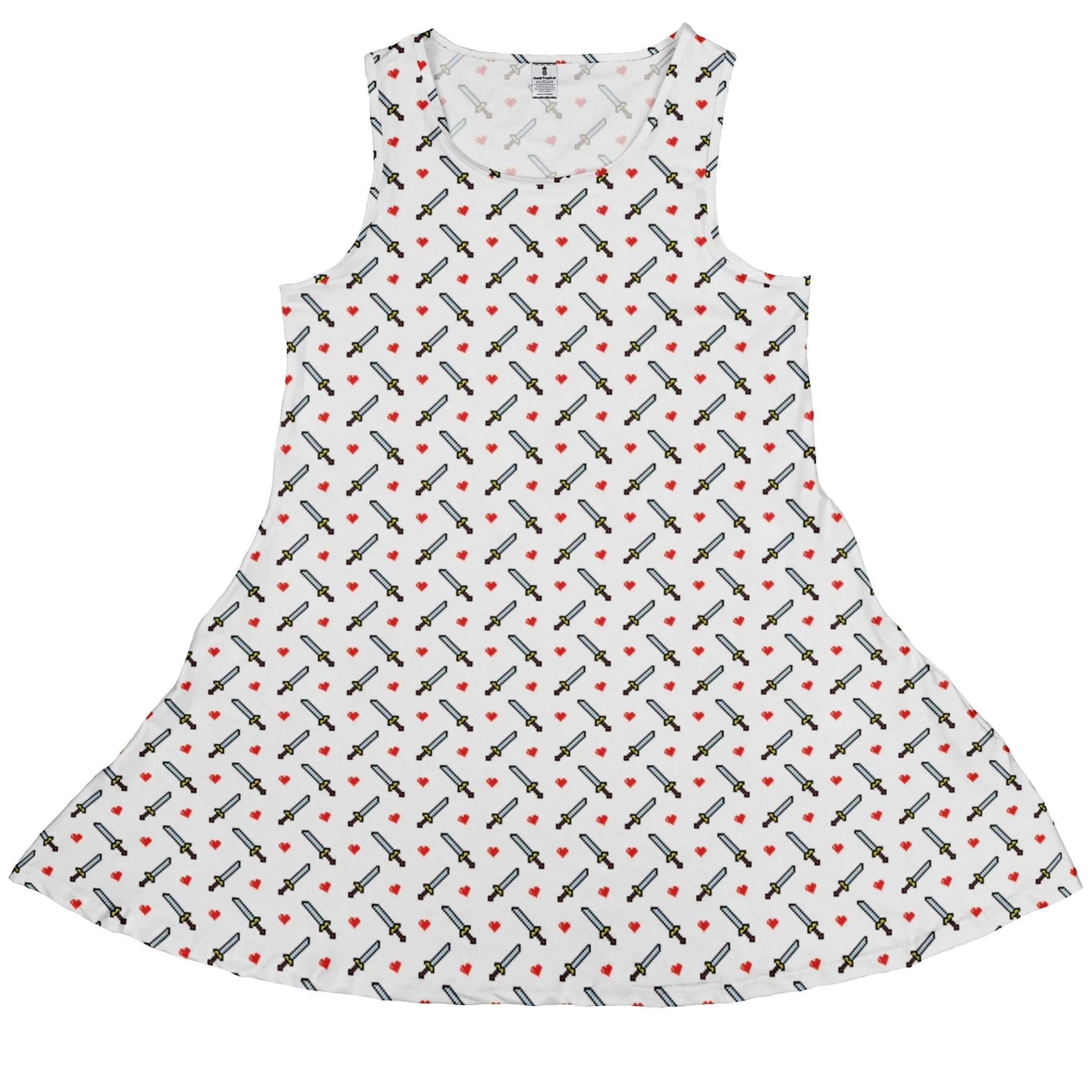 Sword And Hearts Video Game Dress