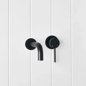 Sydney Wall Spout   Mixer Matte Black