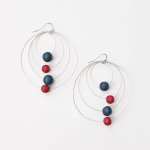 Sylca Designs - Scarlet & Royal Cala Earrings