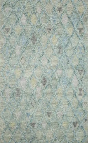 Symbology Rug in Seafoam & Sky