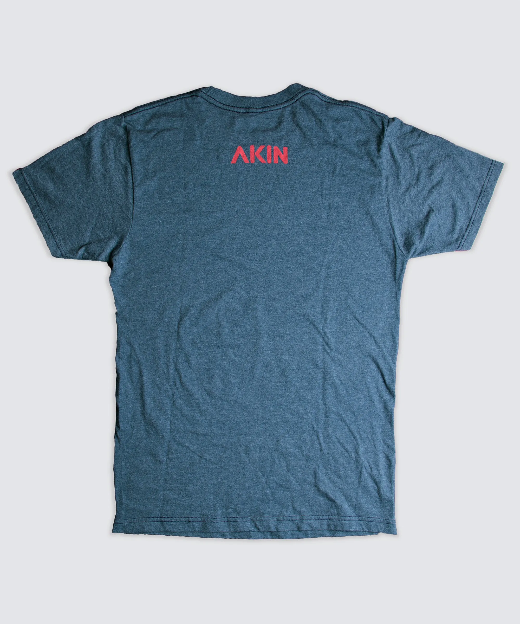 T-Shirt - Blue with Red Logo