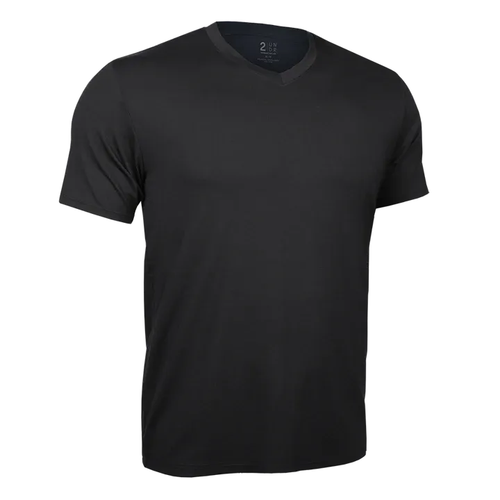 T-shirt col en V Luxury Black