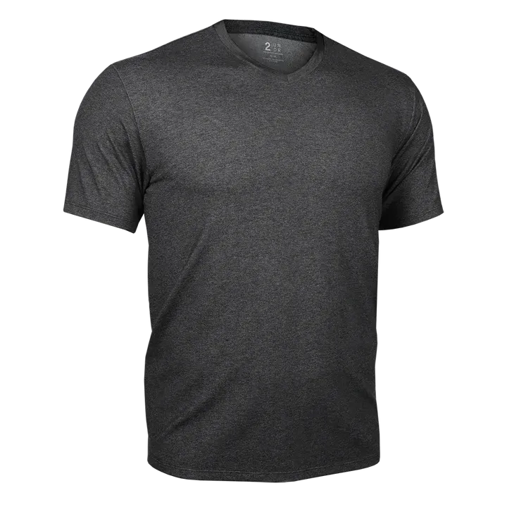 T-shirt col en V Luxury Charcoal