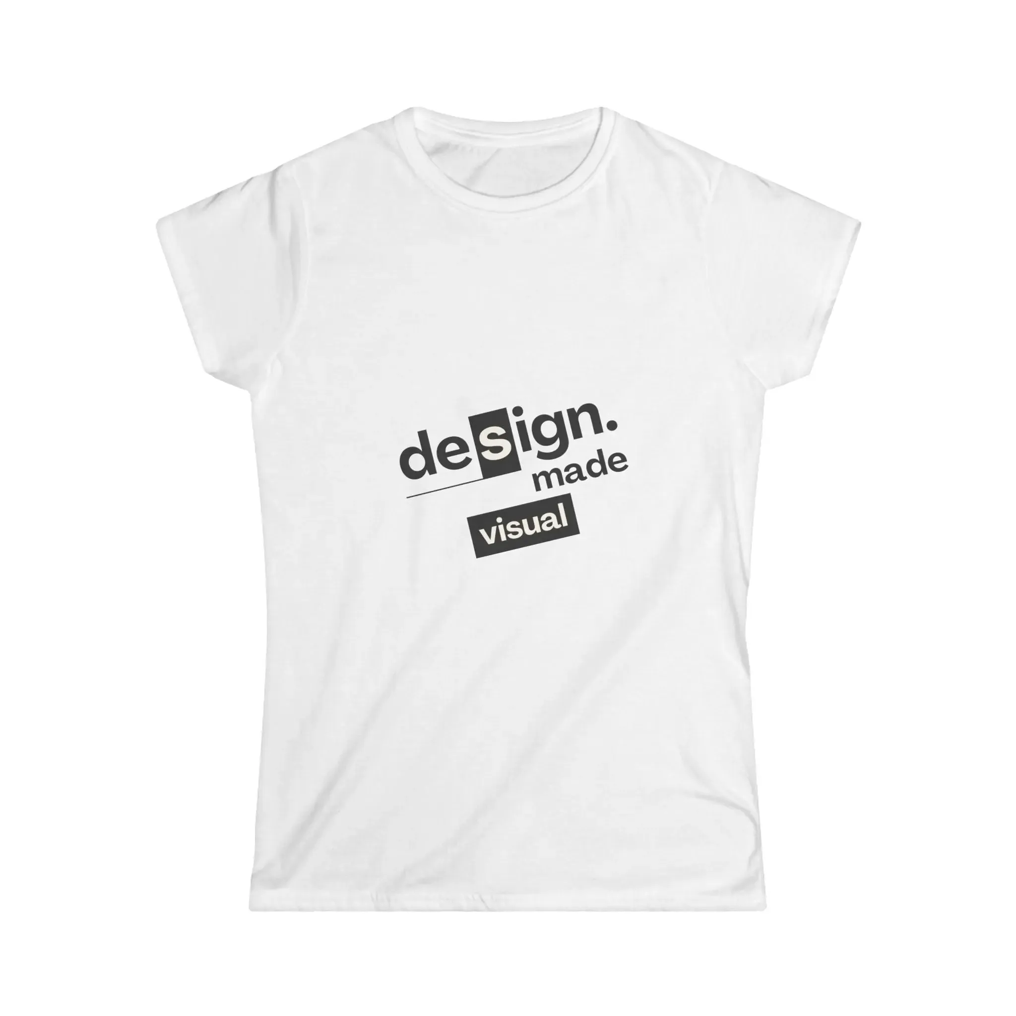 T-Shirt Design Made Visual Women's Softstyle