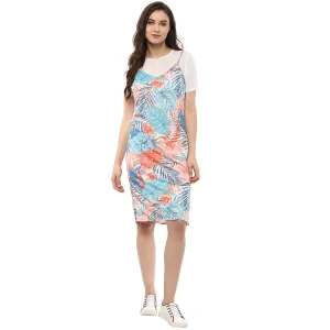 T-Shirt Look Printed Midi Dress