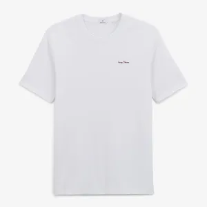 T-shirt Trevor broderie blanc