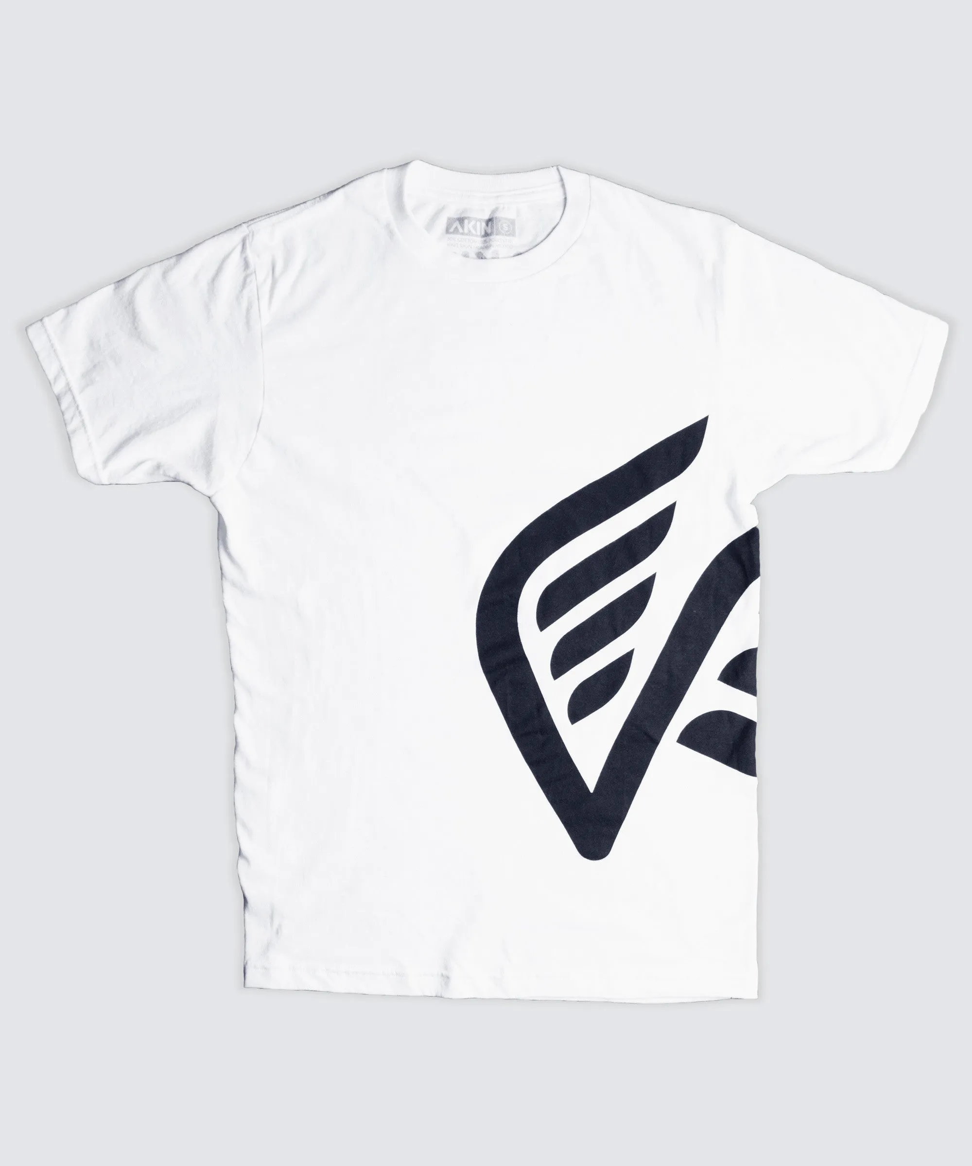 T-Shirt - White with Black Oversized Logo