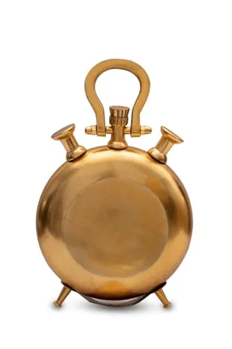 Table Clock Brass Golden