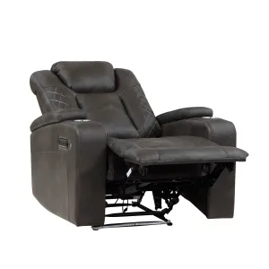 Tabor Power Reclining Chair with Storage Arms & USB Port