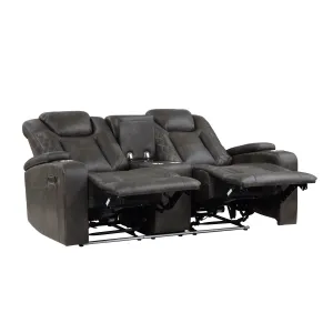 Tabor Power Reclining Loveseat with Storage and Cupholders