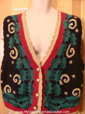 Tacky Cheap Christmas Sweater Vest