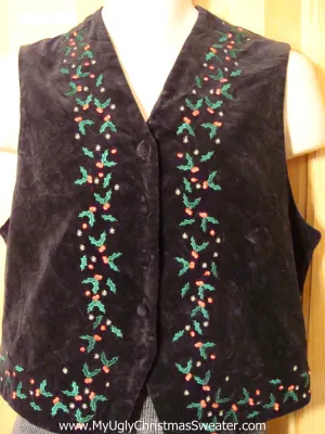 Tacky Cheap Ugly Christmas Sweater Party Vest (f576)