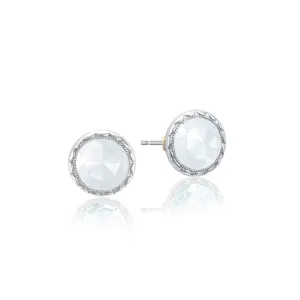 Tacori Bezel Chalcedony Silver Stud Earrings SE21503