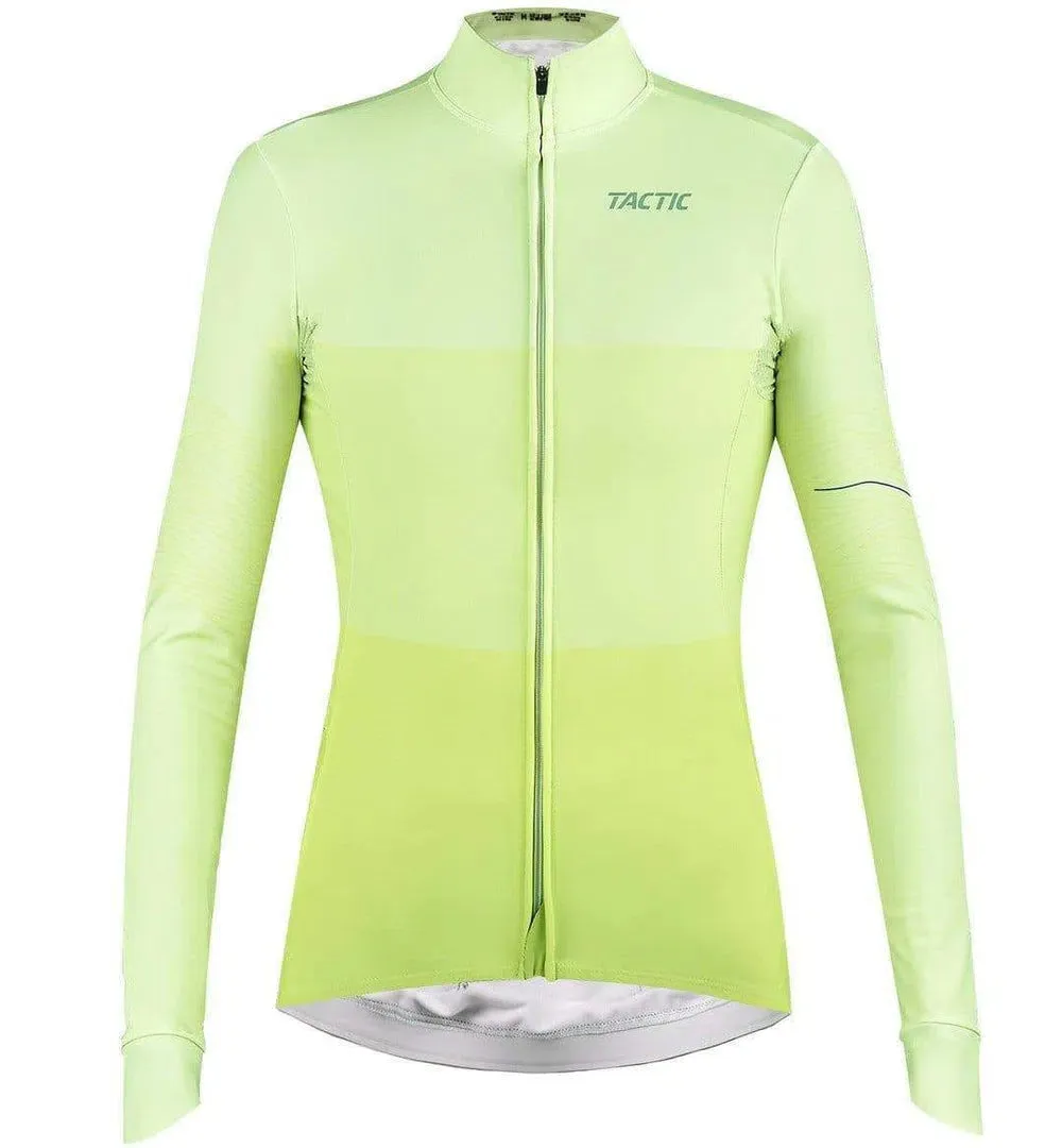 TACTIC Hard Day Long Sleeve Women Jersey - Lime archived