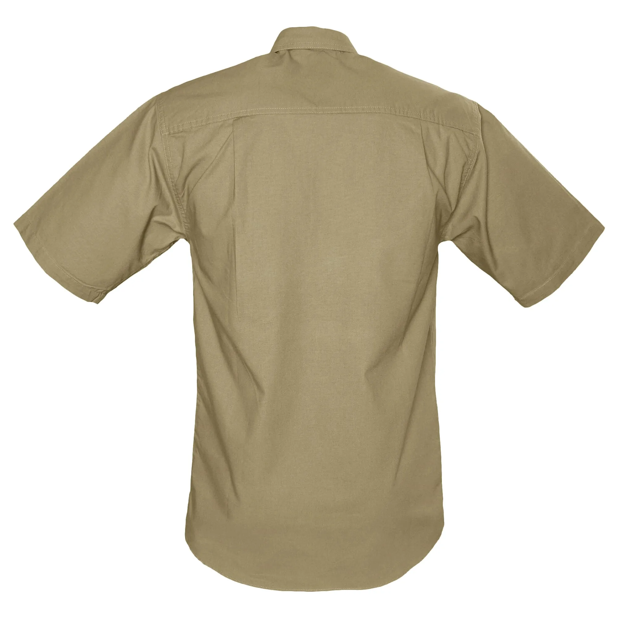 TAG Safari Men's Buffalo Logo Trail Short Sleeve Shirt w Chest Pockets