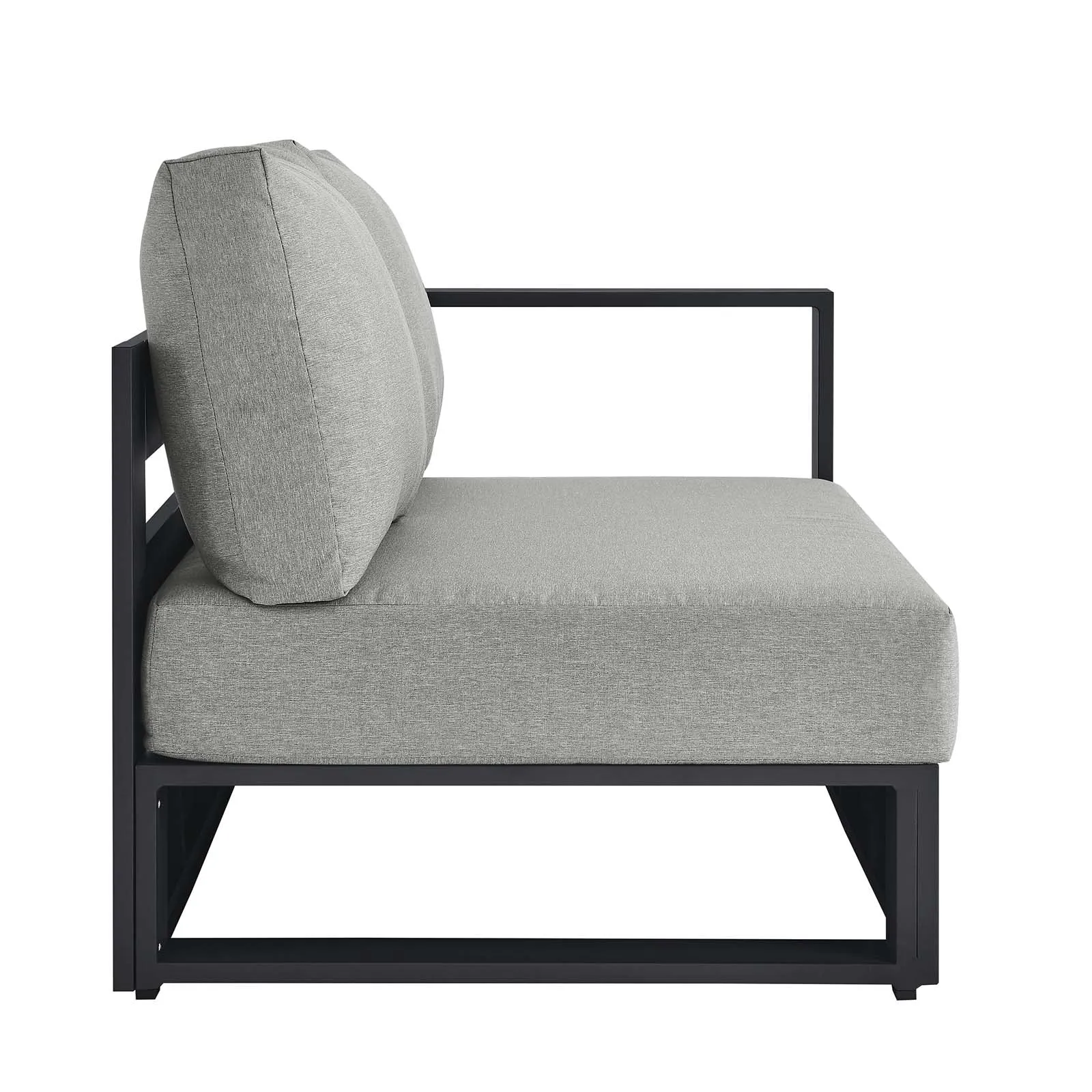 Tahoe Outdoor Patio Powder-Coated Aluminum Modular Right-Facing Loveseat