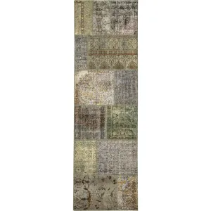 Talieya - Vintage Turkish Patchwork Runner Rug