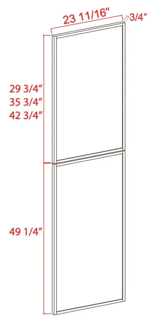 Tall Decorative End Panel - Shaker Slim