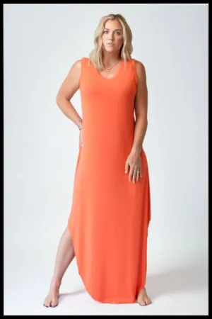 Tall "Breezy Sands" Side Slit Maxi Dress (Final Sale)