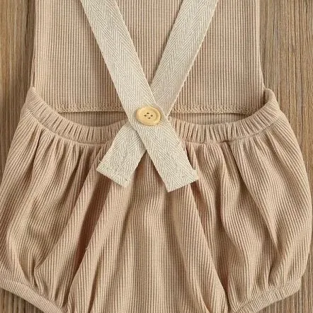 Tan Rainbow Romper