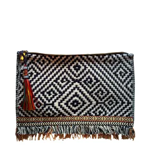 Tanah Beaded Fringe Clutch