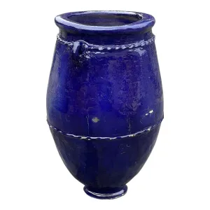 Tangier Blue Glazed Planter - Large