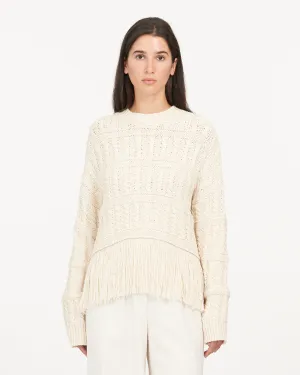 Tanya Taylor - Sally Knit Top in Cream