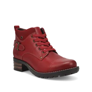 Taos Mini Crave Leather Boot in Red & Black