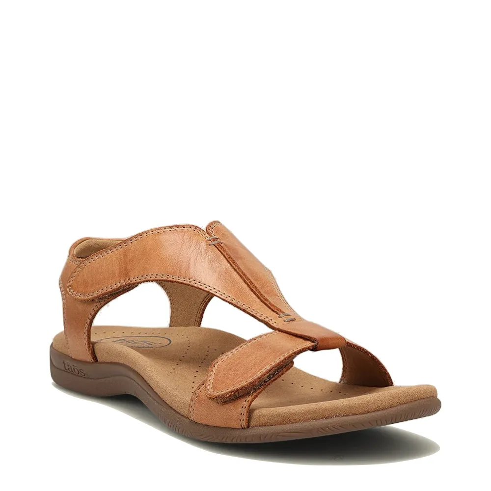 Taos Women's The Show Leather Sandal (Caramel)