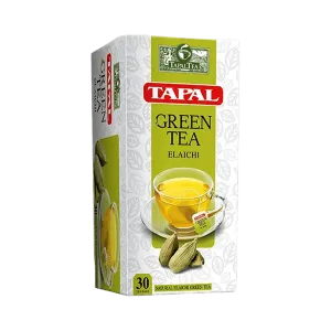 TAPAL GREEN TEA ELAICHI TEA BAGS 30PCS