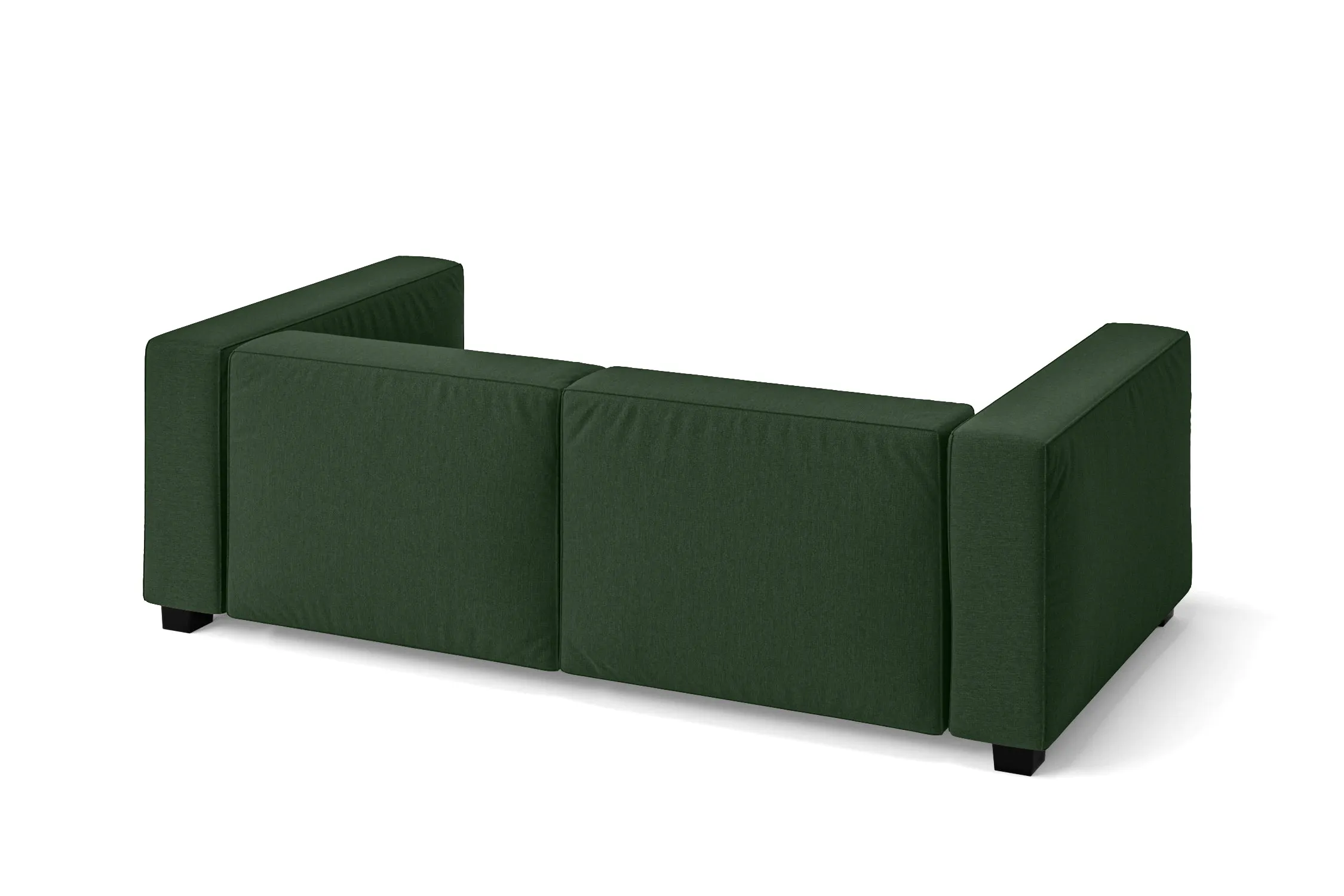 Taranto 2 Seater Sofa Forest Green Linen Fabric