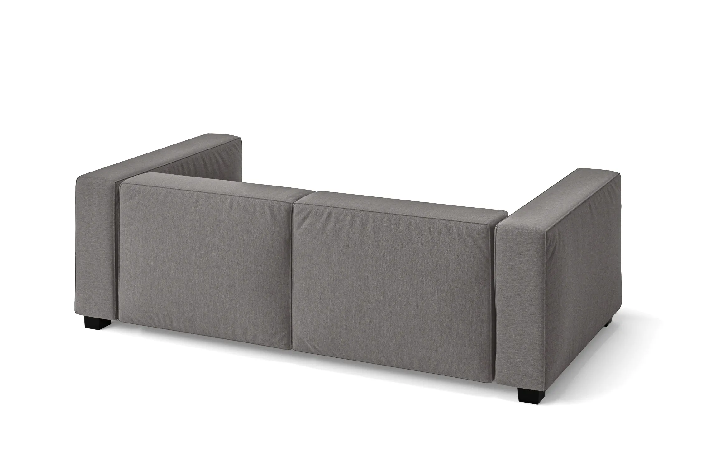 Taranto 2 Seater Sofa Grey Linen Fabric