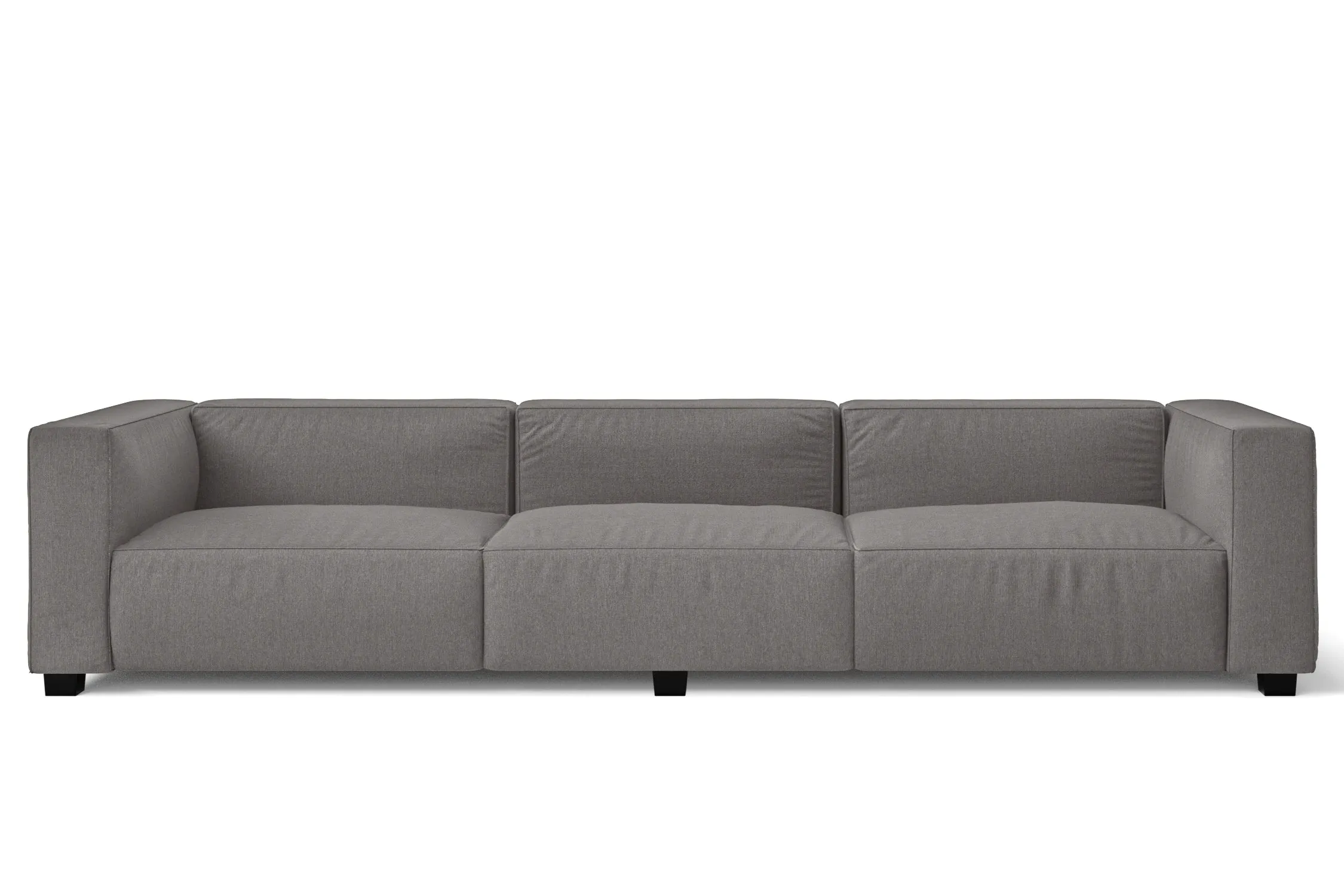 Taranto 4 Seater Sofa Grey Linen Fabric