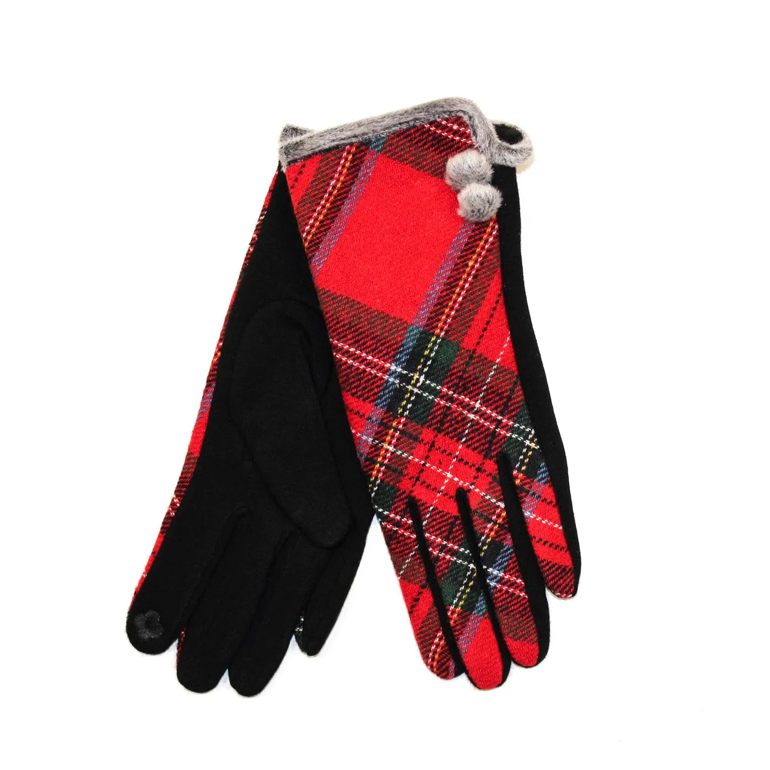 Tartan Glove Pompom