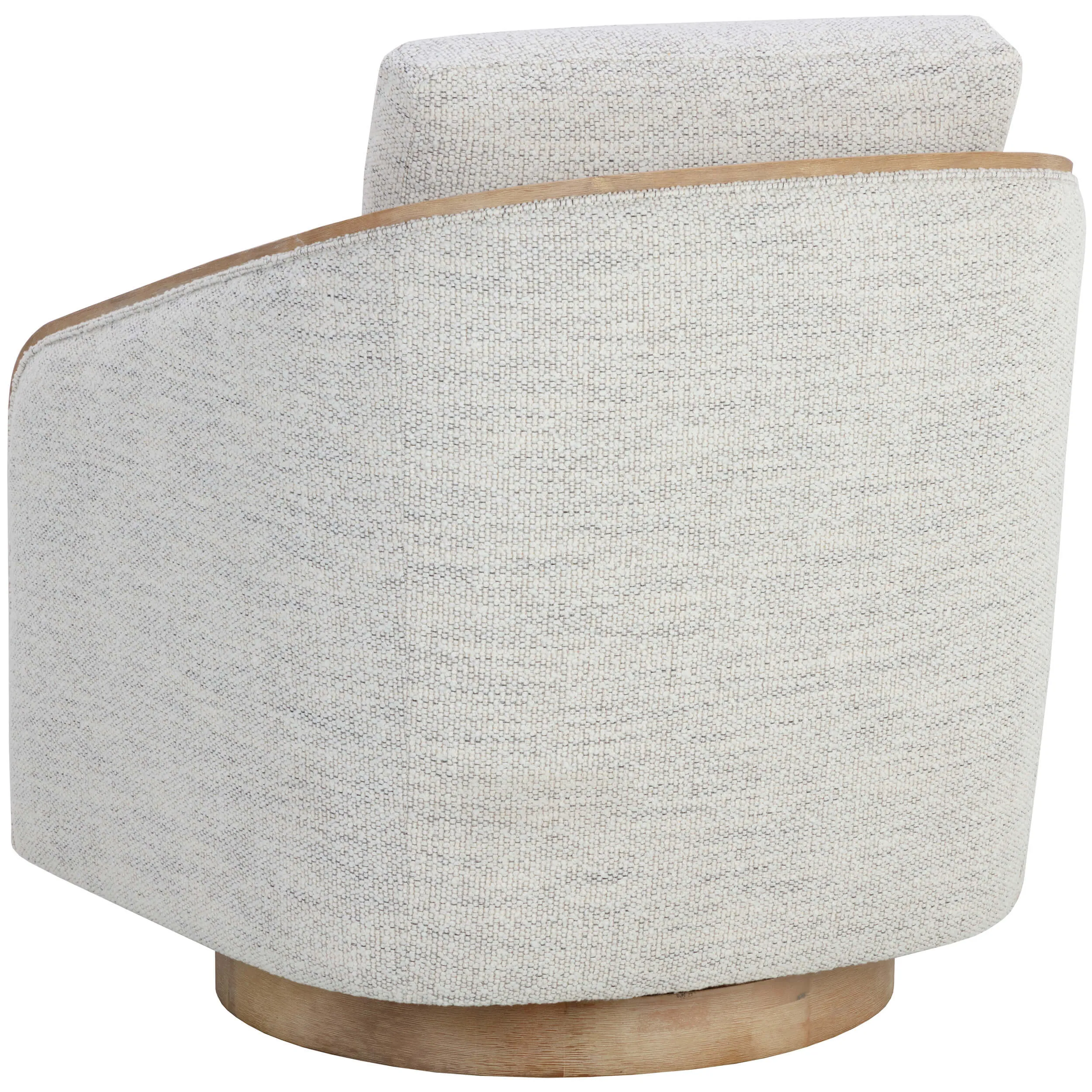 Tasia Swivel Chair, Merino Cotton