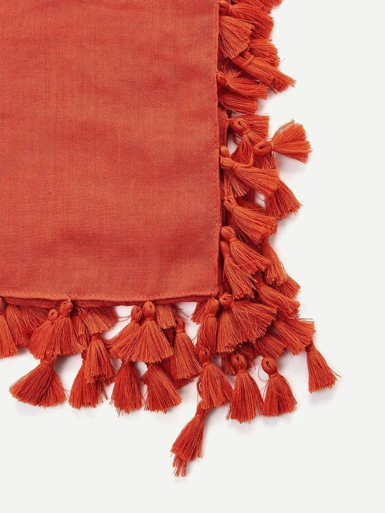 Tassel Decorated Scarf