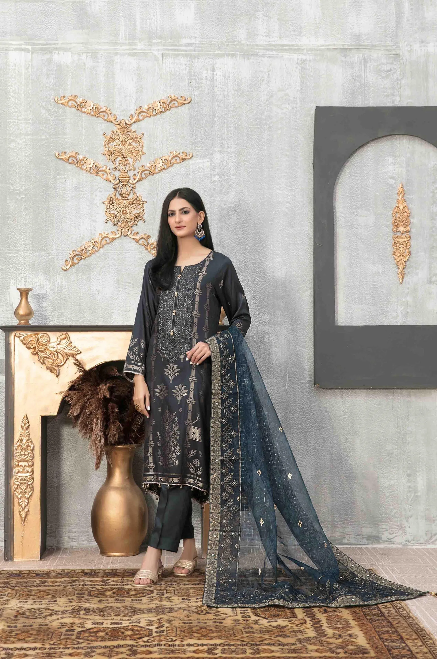 Tawakkal Zaib Embroidered Collection – D-7950