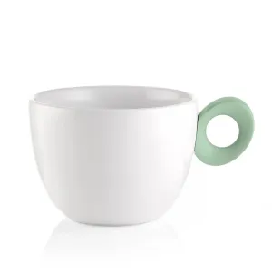 Taza "Every Day" para desayuno, en blanco y verde