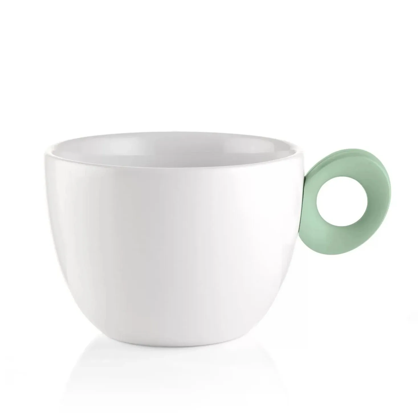 Taza "Every Day" para desayuno, en blanco y verde